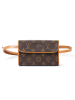 Louis Vuitton Gürteltasche "Florentine" in Braun - (B)17 x (H)10,5 x (T)4 cm