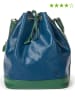 Louis Vuitton Skórzana torebka "Noe GM" w kolorze niebiesko-zielonym - 26 x 34 x 19 cm