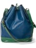 Louis Vuitton Skórzana torebka "Noe GM" w kolorze niebiesko-zielonym - 26 x 34 x 19 cm
