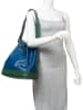 Louis Vuitton Leder-Schultertasche "Noe GM" in Blau/ Grün - (B)26 x (H)34 x (T)19 cm