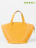 Louis Vuitton Skórzana torebka "St-Jacques" w kolorze żółtym - 38 x 24 x 10 cm