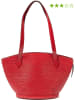 Louis Vuitton Skórzana torebka "St-Jacques PM" w kolorze czerwonym - 23 x 24 x 10 cm