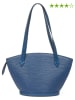 Louis Vuitton Leder-Schultertasche "St-Jacques" in Blau - (B)23 x (H)24 x (T)10 cm