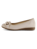 Gabor Leder-Ballerinas in Creme