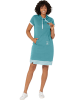 WITT WEIDEN Sweatkleid in Türkis/ Weiß
