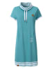 WITT WEIDEN Sweatkleid in Türkis/ Weiß