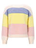 No-No Trui "Kendra" geel/rosé/crème