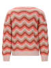 No-No Sweter "Kessy" w kolorze koralowo-beżowym