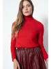 Perfect Cashmere Kaschmir-Rollkragenpullover "Ashley" in Rot