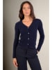 Perfect Cashmere Kasjmieren vest "Livia" donkerblauw
