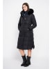 ASSUILI Płaszcz pikowany w kolorze czarnym