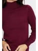 ASSUILI Rollkragenpullover in Bordeaux