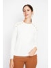 ASSUILI Sweter w kolorze białym
