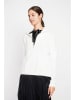 ASSUILI Sweter w kolorze białym