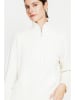 ASSUILI Sweter w kolorze białym
