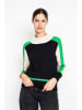 ASSUILI Trui zwart/wit/groen