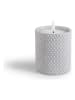 Lifa Living 3er-Set: LED-Kerzen in Hellgrau