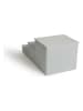 Lifa Living Tiertreppe in Grau - (B)70 x (H)30 x (T)35 cm