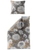 Bierbaum Satin-Bettwäsche-Set in Hellgrau/ Beige