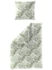 Bierbaum Komplet pościeli satynowej w kolorze biało-zielonym