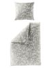 Bierbaum Komplet pościeli satynowej w kolorze szaro-białym