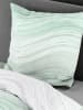Bierbaum Seersucker-Bettwäsche in Mint/ Weiß