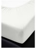 Bierbaum Prześcieradło flanelowe w kolorze białym na gumce