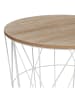 Joybos Bijzettafel beige/wit - (H)41 x Ø 40 cm