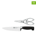 Zwilling 2tlg. Set: Kochmesser & Küchenschere ''Four Stars'' in Schwarz
