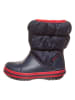 Crocs Botki zimowe w kolorze granatowo-czerwonym