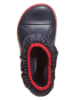 Crocs Botki zimowe w kolorze granatowo-czerwonym