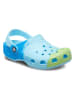 Crocs Chodaki "Classic Ombre" w kolorze błękitno-niebiesko-zielonym