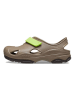 Crocs Slippersy "Terrain Fisherman" w kolorze oliwkowo-limonkowym