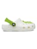 Crocs Crocs "Classic Glow Alien" in Weiß/ Grün