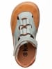 kmins Leder-Barfußschuhe in Hellbraun/ Hellblau