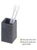Wenko Zahnputzbecher ''Slate'' in Anthrazit - (B)6,4 x (H)10,5 x (T)6,4 cm