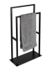 Wenko Handtuchständer "Rivaltana" in Schwarz - (B)46 x (H)80 x (T)20 cm