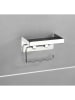 Wenko Toiletrolhouder zilverkleurig - (B)16 x (H)12,5 x (D)11,5 cm