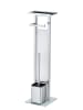 Wenko WC-Garnitur "Debar" in Silber - (H)70,5 cm