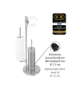 Wenko WC-Garnitur "Universalo Neo" in Silber - (H)73 cm