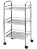 Wenko Trolley zilverkleurig - (B)41 x (H)75 x (D)32 cm