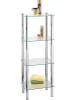 Wenko Regal "Yago" in Chrom - (B)40 x (H)104 x (T)30 cm