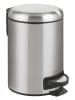 Wenko Pedaalemmer "Leman" zilverkleurig - 3 l