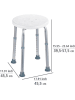 Wenko Dusch- und Wannenhocker in Weiß - Ø 45 cm