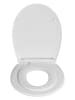 Wenko Easyclose-toiletbril "Syros Family" wit