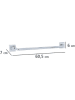 Wenko Badetuchstange in Silber - (B)60,5 cm