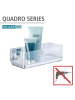 Wenko Duschablage "Vacuum-Loc Quadro" in Transparent - (B)25,5 x (H)8,5 x (T)14 cm