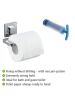 Wenko Toilettenpapierhalter "Vacuum-Loc Quadro" in Silber - (B)14 x (H)6 cm