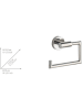Wenko Toilettenpapierhalter in Silber - (B)15 x (H)10,5 x (T)6,5 cm