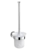Wenko Toiletborstelgarnituur "Bosio" wit/zilverkleurig